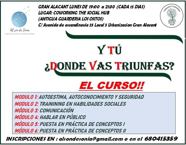 Curso “Y tú ¿donde vas triunfas?” (online)